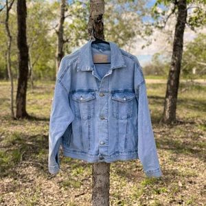 H&M &Denim Light Wash Jean Jacket